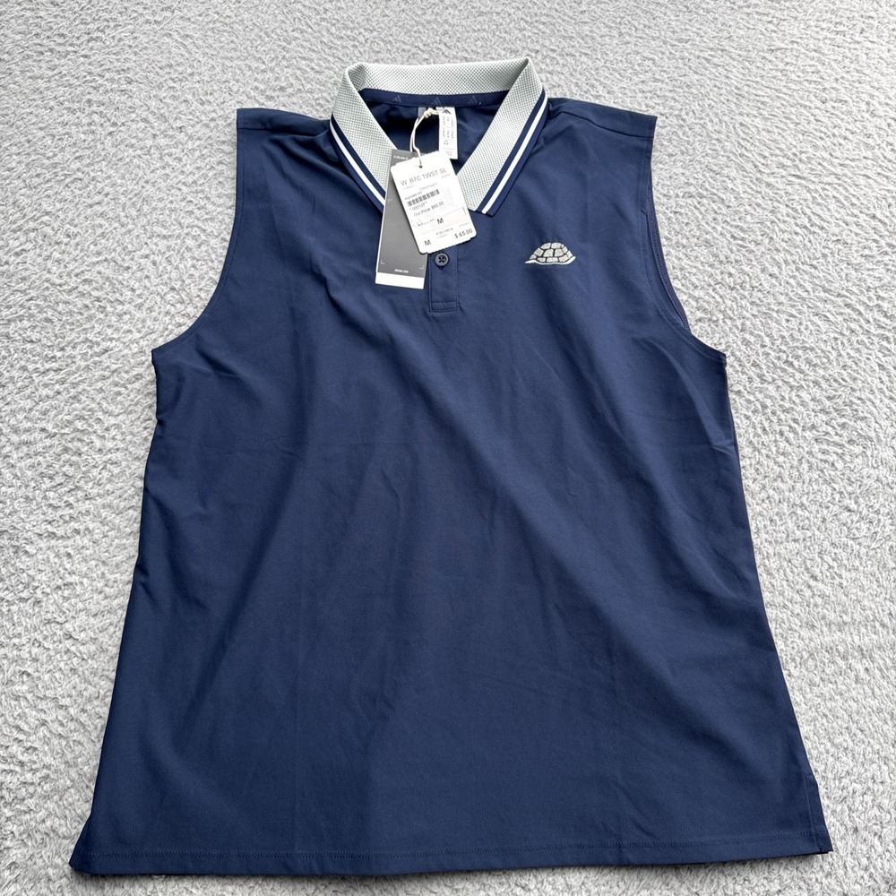 Adidas BTC Twist Golf Polo Shirt Top Womens Medium Sleeveless Tennis Pickleball